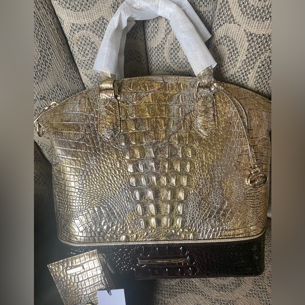 🆕🔥BRAHMIN SET🔥Lg. Duxbury - Symphony Katla & Matching Credit Card Wallet-NWT